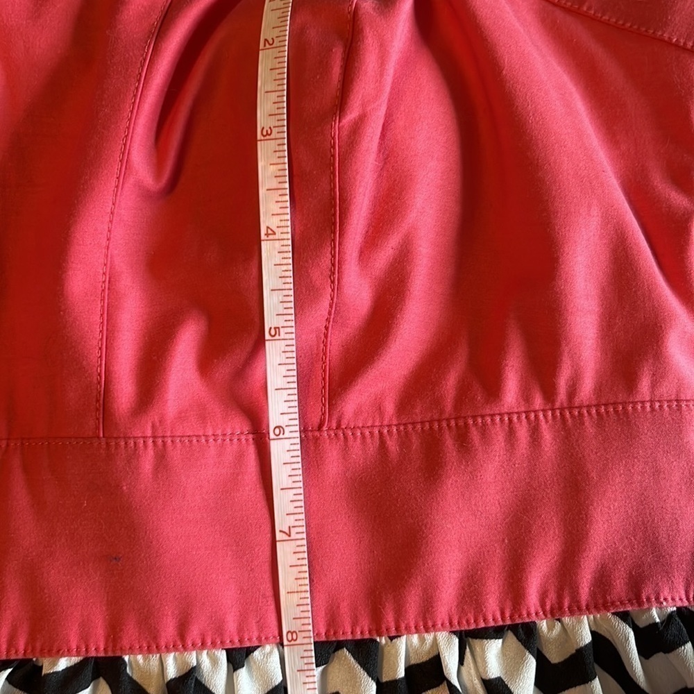 Trixxi summer dress with hi low hem . Coral, blk, white. Sz 7 NWT - Picture 9 of 10